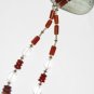 ST457       Mixed Stones  Necklace in Sterling Silver