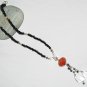 ST460 Mixed Stones Necklace in Sterling Silver