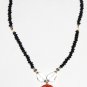 ST460 Mixed Stones Necklace in Sterling Silver