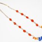 ST465       Mixed Stones  Necklace in Sterling Silver