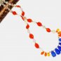 ST465       Mixed Stones  Necklace in Sterling Silver
