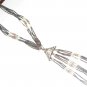 ST489 Mixed Stones Necklace in Sterling Silver
