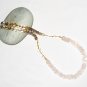 ST492       Rose Quartz and Smoky Quartz  Necklace in Sterling Silver