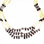 ST519       Citrine and Garnet NecklaceinSterlingSilver