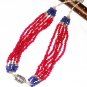 ST532 Mixed Stones Necklace in Sterling Silver