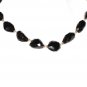 ST538       Rose Quartz and Garnet  Necklace in Sterling Silver