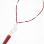ST552       Red Jasper, Moonstone  Necklace in Sterling Silver
