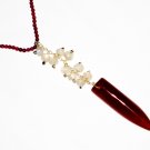 ST552       Red Jasper, Moonstone  Necklace in Sterling Silver
