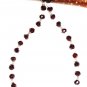 ST559 Amethyst, Garnet and Pearl Necklace in Sterling Silver