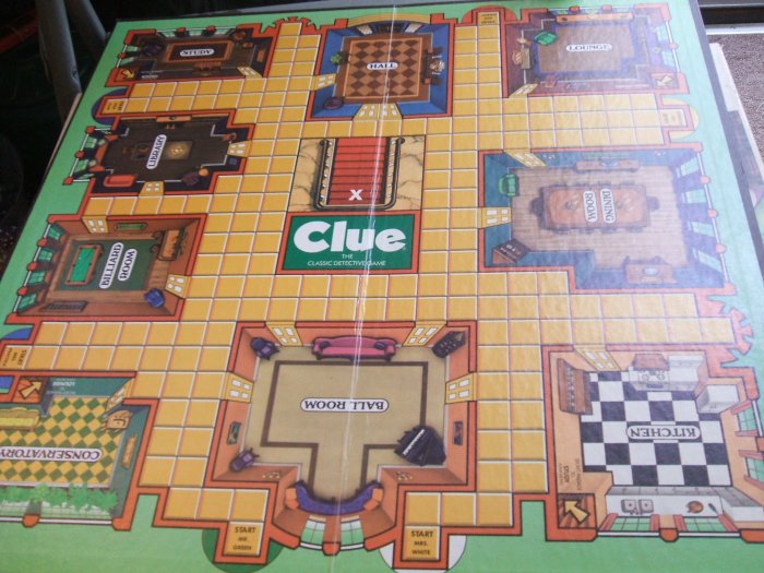 1986 Clue Game Board