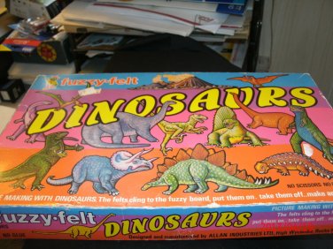 fuzzy felt dinosaurs