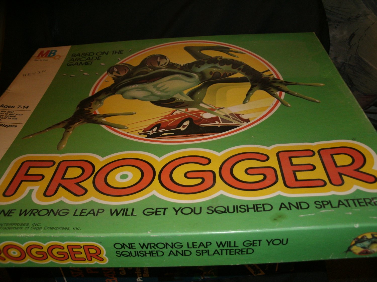 1982 Frogger Board Game