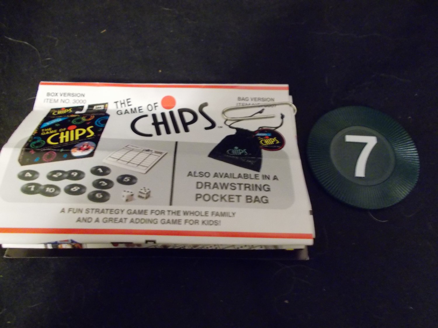 Replacement Chip For THE GAME OF CHIPS 7
