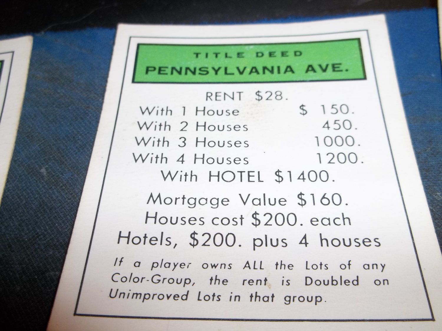 pennsylvania avenue mcdonalds monopoly