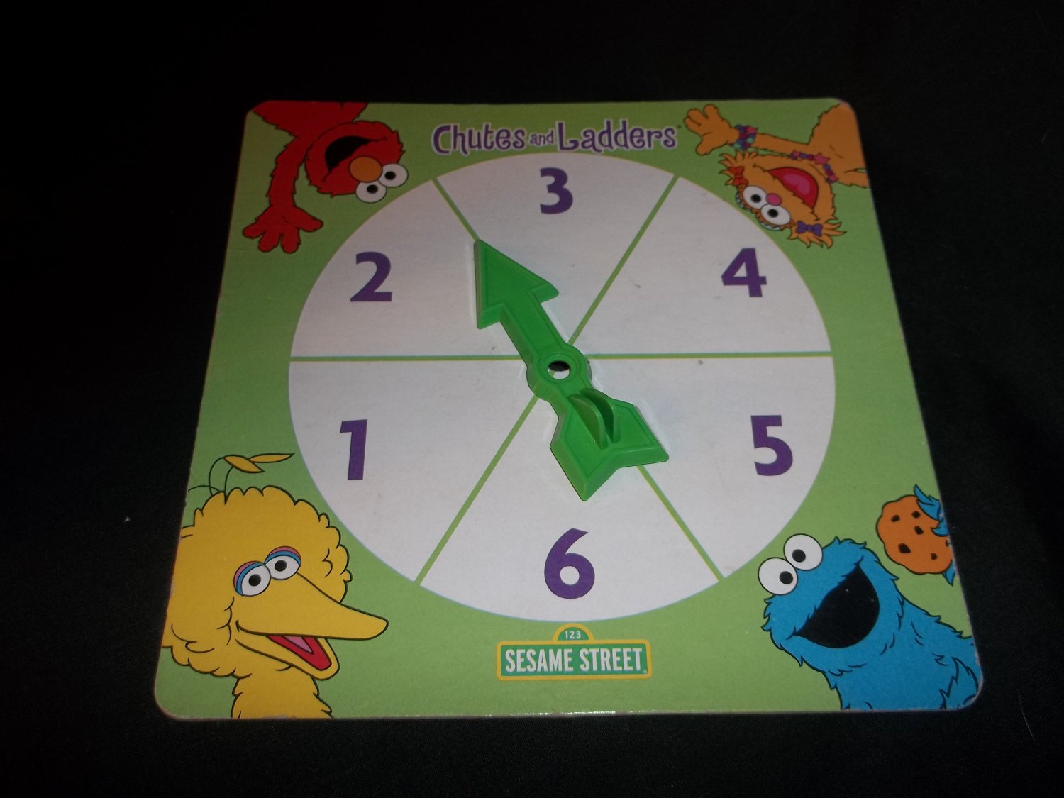 Spinner From Sesame Street Chutes & Ladders Game SPINNER ONLY