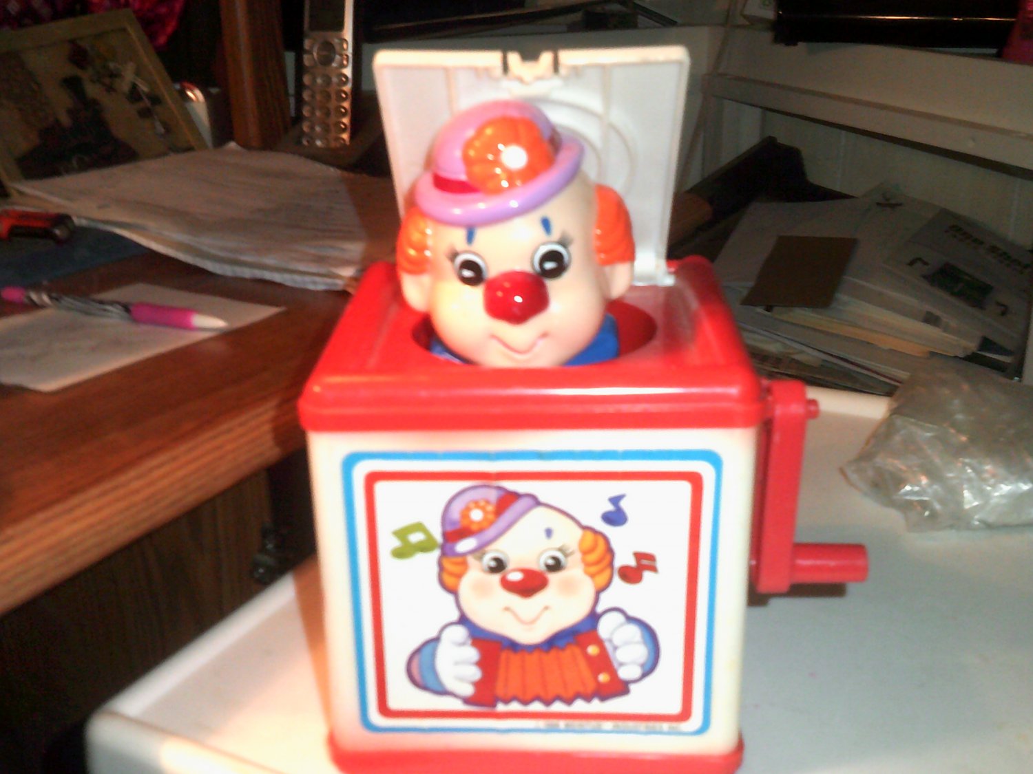 funko clown in jack in the box cart