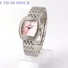SWAROVSKI LADY WATCH WITH SOLID BRACELET AND PINK MOP DIAL