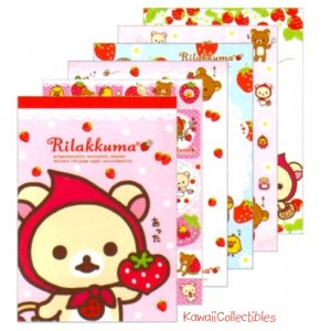 💜 Rilakkuma Strawberry Sticker Sheet (LAST ONE - Depop