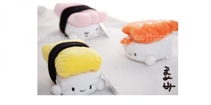 egg sushi plush