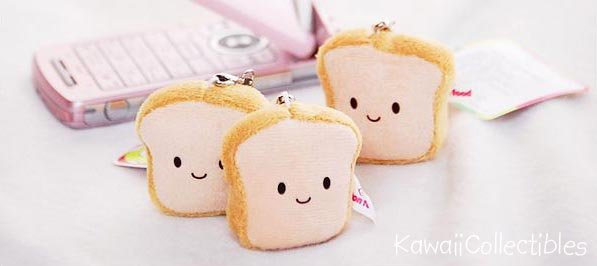 kawaii bread plush