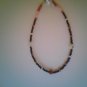 Anklet- Pink and black 81/2"