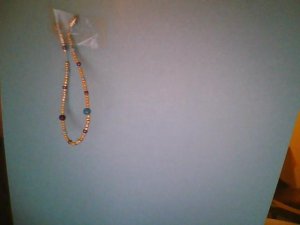 Silver, Blue & Purple Bracelet
