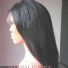12" #2---Yaki Straight 100% Indian Remy Full Lace Wig