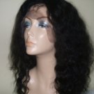 18" #1B---Deep Wave 100% Indian Remy Full Lace Wig