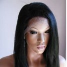14" #1 Yaki Straight, Premium Indian Remy Full Lace Wig