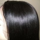 14" Full Lace Wig, 100% Indian Remy Silky Straight #1B Off Black