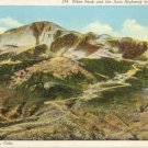 Pikes Peak from Aeroplane Colorado Springs, CO  Postcard #0239
