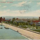 Levee Park, Winona, MN Postcard postmarked 1911  #0210