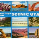 Greetings from Scenic Utah Multi-view Plastichrome Postcard  #0333