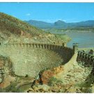 Aerial view Roosevelt Dam Roosevelt, AZ on The Apache Trail Postcard National Park #0335
