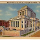 New Building Christian Science Publishing Society Boston, MA Postcard 1933  #0347