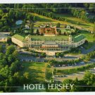 Hotel Hershey  Birds eye view of the front entrance   Hershey, PA Postcard 1988 #0358