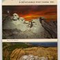 Mt. Rushmore postcard folder, 6 detachable postcards intact, Plastichrome early 1960s #0368