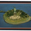 Statue of Liberty aerial view Postcard suitable for framing  #0440