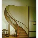 Spiral staircase Micajah Burnett Shakertown Pleasant Hill, KY Postcard Walter H. Miller Photo  #0459