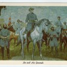 Lee And His Generals Curteich postcard of mural painting by Charles Hoffbauer Richmond VA 1961