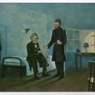 Jefferson Davis and Dr. Craven postcard of painting by Jack Clifton Fort Monroe Casemate Museum VA