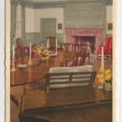 Apollo Room, Raleigh Tavern, Williamsburg, VA postcard Swiss Made white border #0494