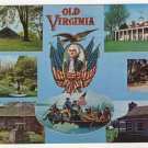 Old Virginia And Washington Country, multi-scene postcard 7 mini views #497