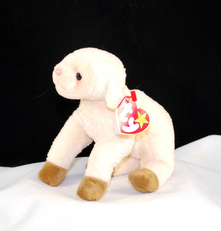 Ty Beanie Baby Ewey The Lamb Retired 4219