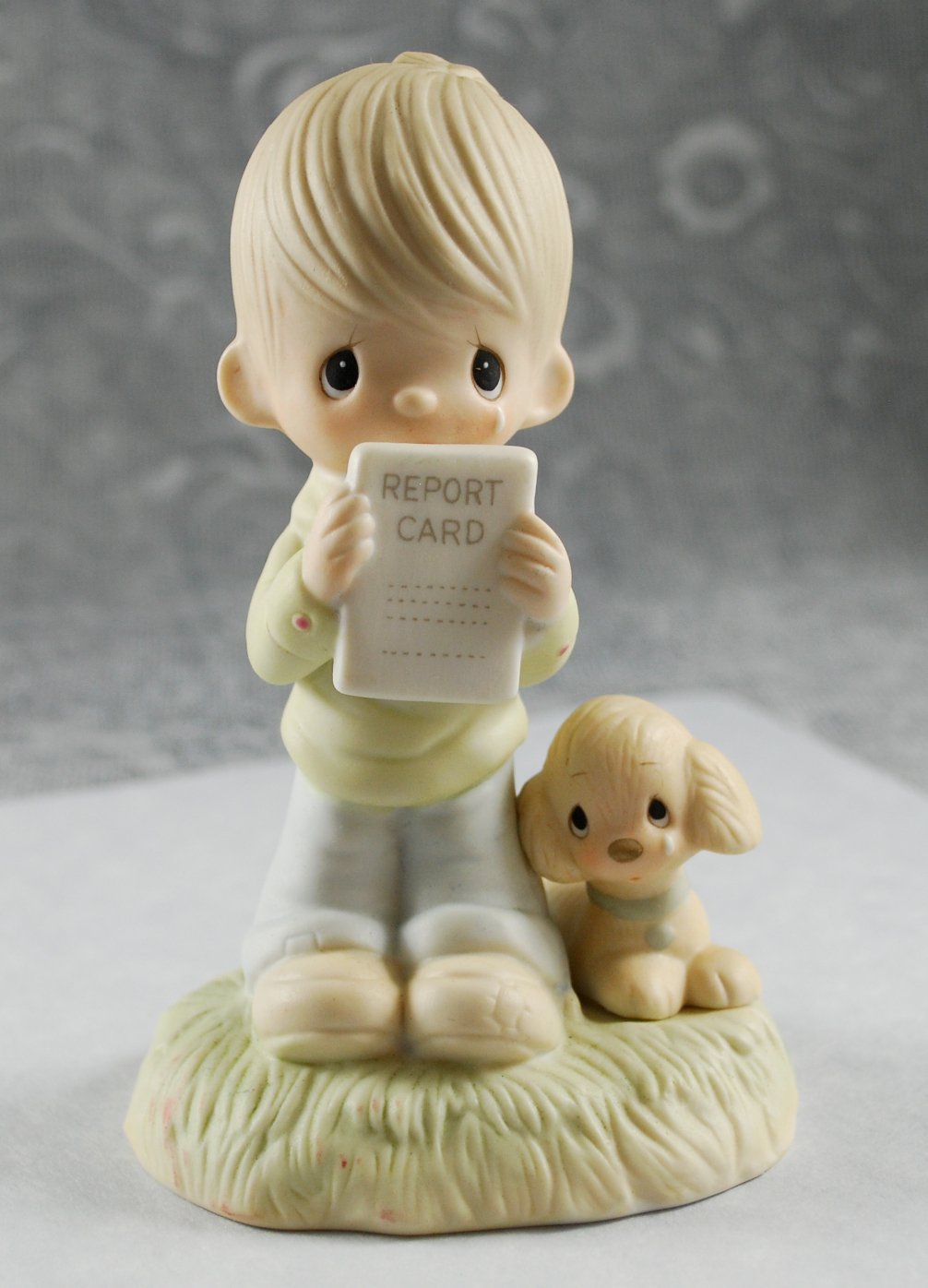 Precious Moments God Understands Boy Report Card Figurine E-1379B