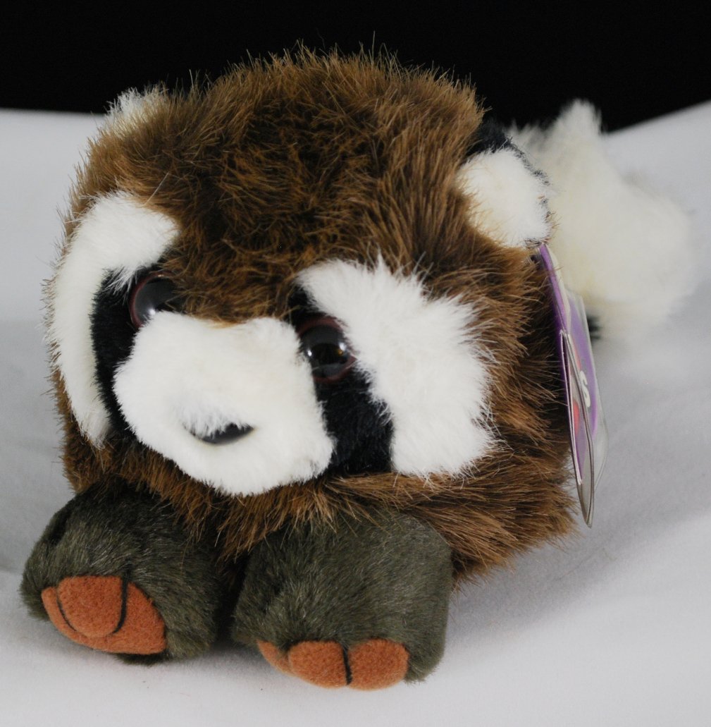 Bandit the Raccoon Puffkins by Swibco Plush Bean Bag Style 6611