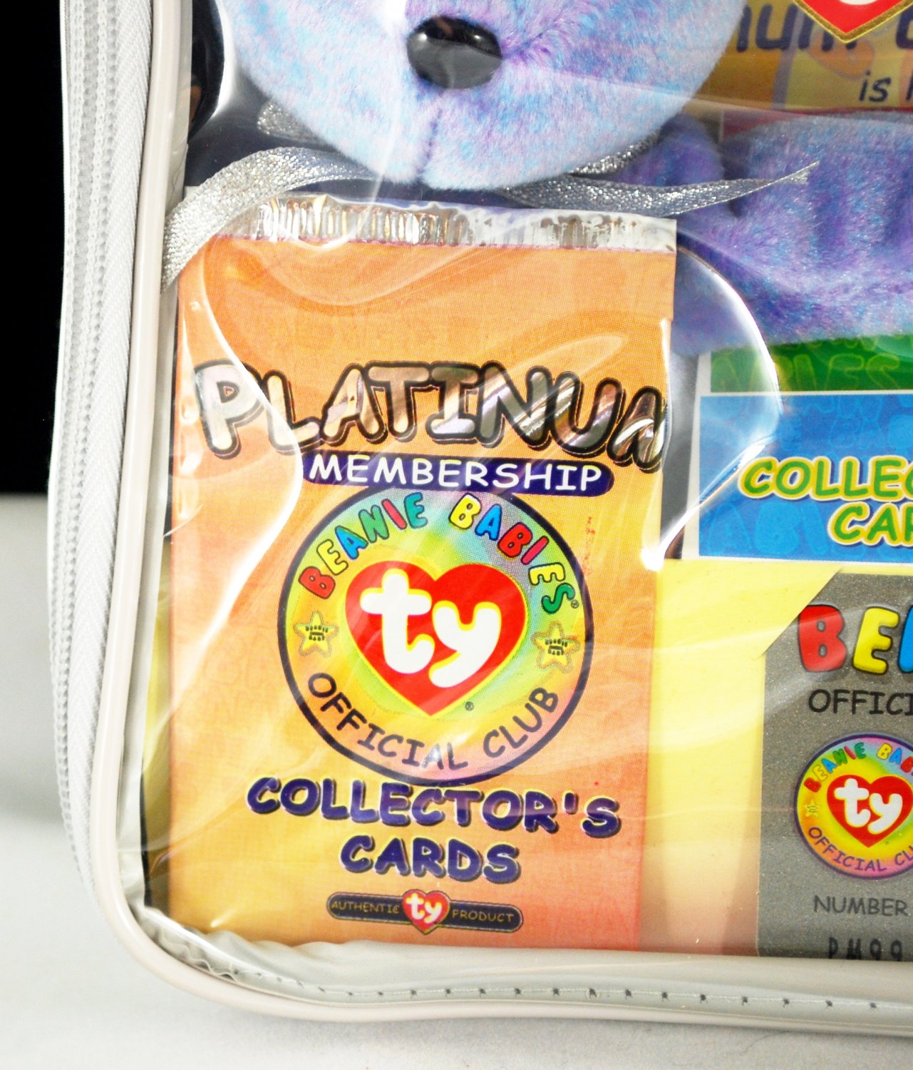 Ty Clubby II Beanie Babies Official Club Kit Platinum Edition 1999