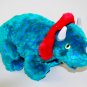 Hornsly The Dinosaur Blue Green Plush Ty Beanie Buddy Style 9407