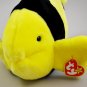 Bubbles The Yellow and Black Fish Ty Beanie Buddy Plush Style 9323