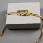 Avon 1986 Sparkle Twist Bracelet Clear Rhinestones Gold Tone Setting